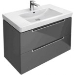 Villeroy & Boch Subway 2.0 wastafelonderbouw 78.7x44.9x52cm met 2 laden voor meubelwastafel 7175 80cm glanzend wit A69600DH