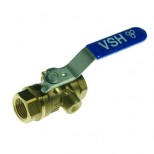Vsh  kogelkraan 1" bi.xbi. zonder aftap messing 504416
