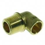 Vsh  knie 1/2" conische bu.x15mmcap. messing 622435