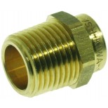 Vsh  puntstuk 1" con.bu.x28mmcap. messing 606661