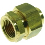 VSH Super C1052 soldeer koppeling ¾x22mm messing 3-delige binnen lang x ca