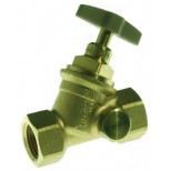 Vsh  stopkraan 1"bi.x 1"bi. met aftap 1/4" messing 497618