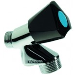 Vsh  slangwartelkraan 1/2" met beluchter en chroom knop chroom 500654