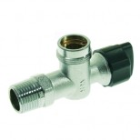 Vsh  gaskogelaansluitkraan haaks 1/2"bu.xm24 bu. chroom 600226