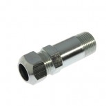 Vsh  klem radiatorkoppeling recht 1/2"con.bu.x15mm messing verzinkt 6320765