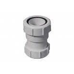 Walraven McAlpine Toebehoren overgangsstuk lood op kunststof 5/4"x40mm 2xklem met rubberring 0059120