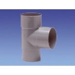 Wavin HWA T-stuk 87° 2xmof vernauwende spie 100mm grijs 4012310009